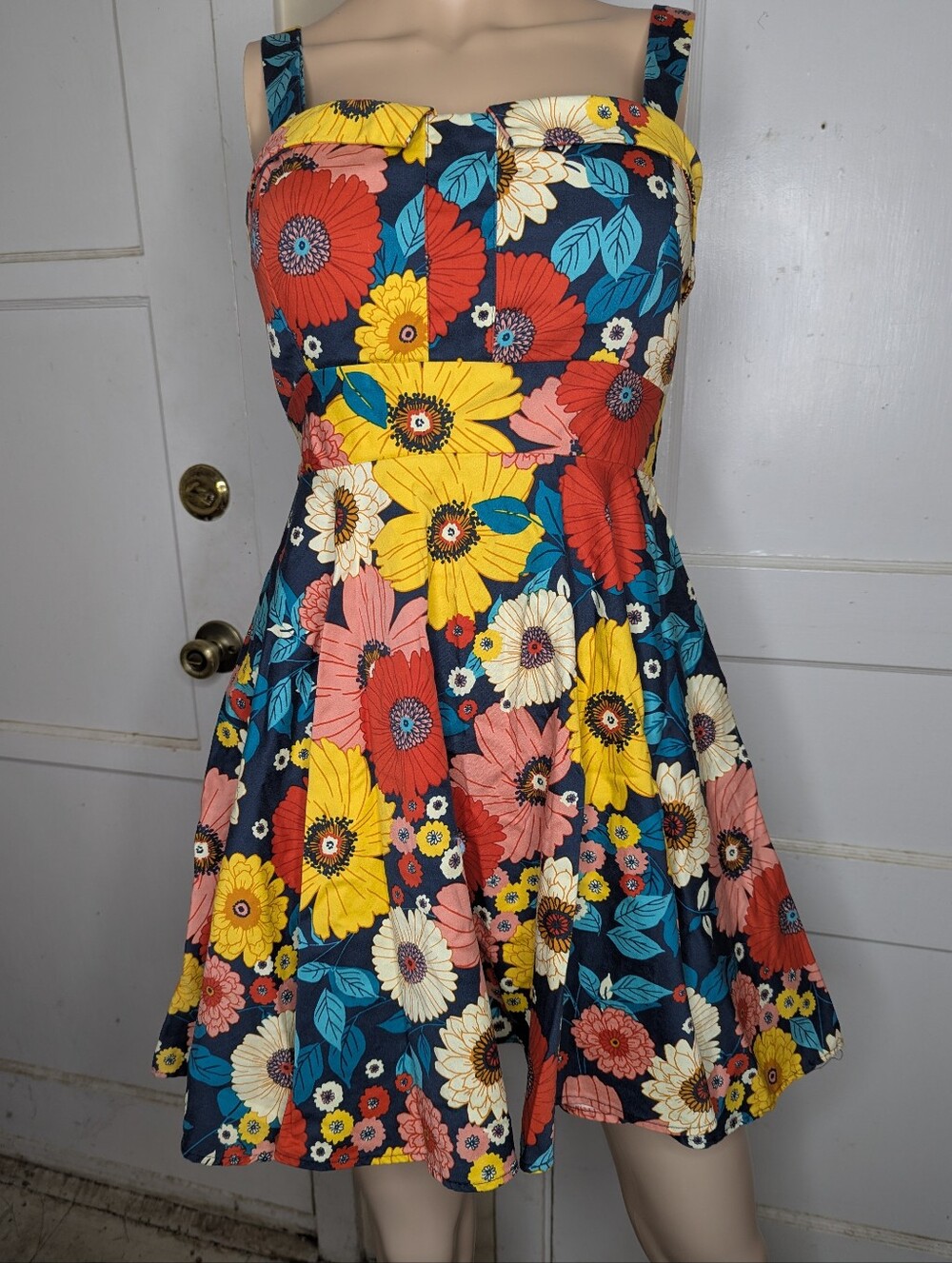 IXIA Hour By Flower Fit & Flare Strapless Mini Length Garden Party Dress Size M